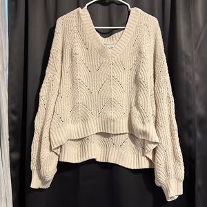 American Eagle cream sweater